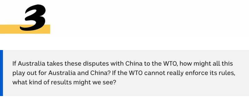 澳洲会向中国服软?WTO会帮澳洲?澳洲人这样看中国