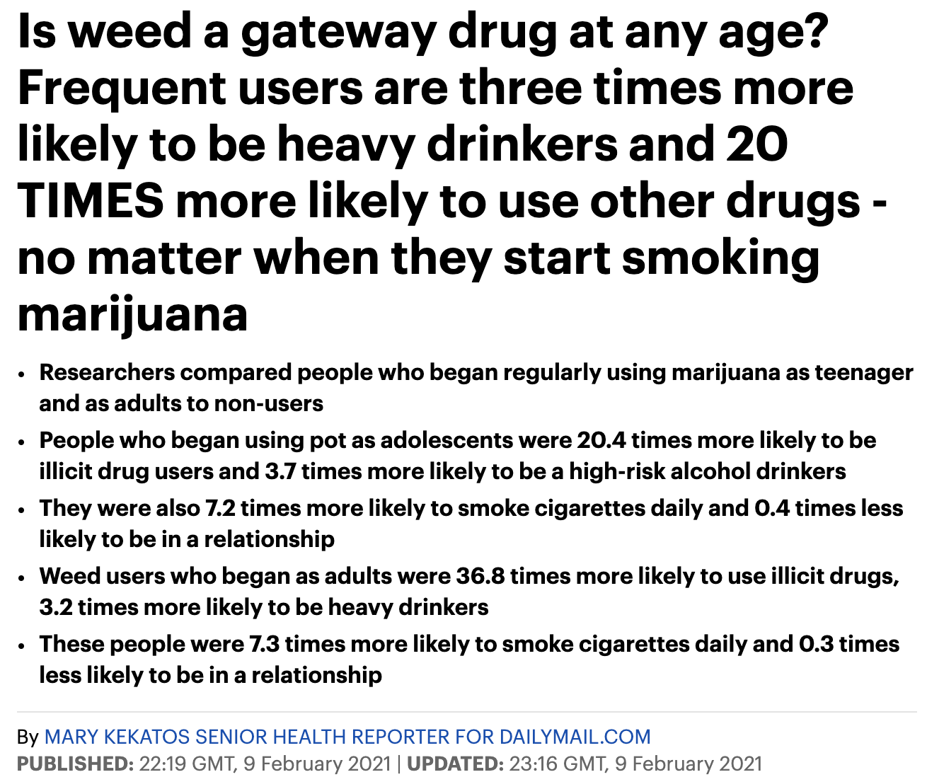 昆州科学家警告:抽大麻者染上其他毒品和酗酒可能性超高!