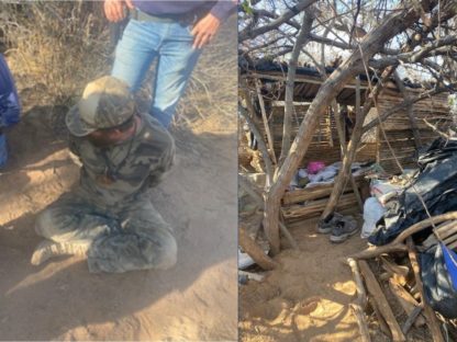一男子为躲警方藏身沙漠3个月 靠捕鱼猎兔过活